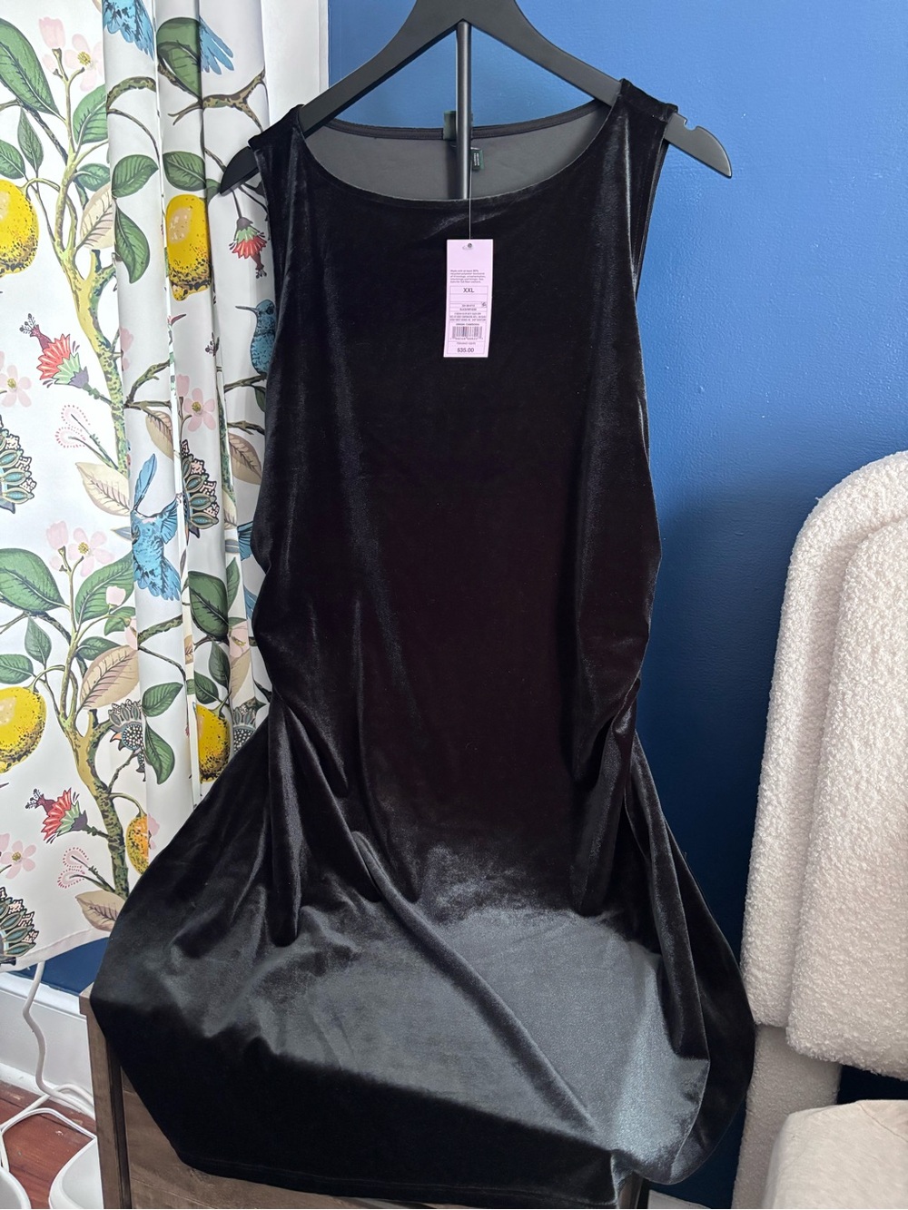 Target Black Velvet Midi Dress
